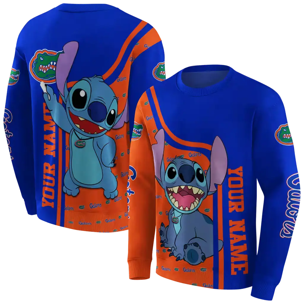 customized florida gators stitch blue hoodie premium grade customized florida gators stitch blue hoodie premium grade