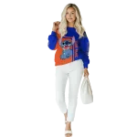 customized florida gators stitch blue hoodie best selling