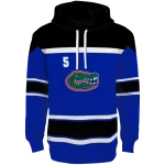 customized florida gators striped pattern blue hoodie best selling