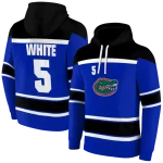 customized florida gators striped pattern blue hoodie best selling