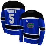 customized florida gators striped pattern blue hoodie best selling