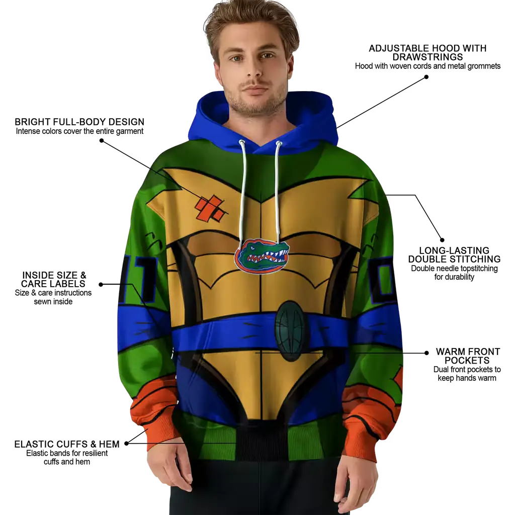 customized florida gators superhero armor blue green hoodie latest model customized florida gators superhero armor blue green hoodie latest model