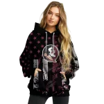 customized florida state seminoles distressed flag garnet black hoodie best selling