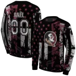 customized florida state seminoles distressed flag garnet black hoodie best selling