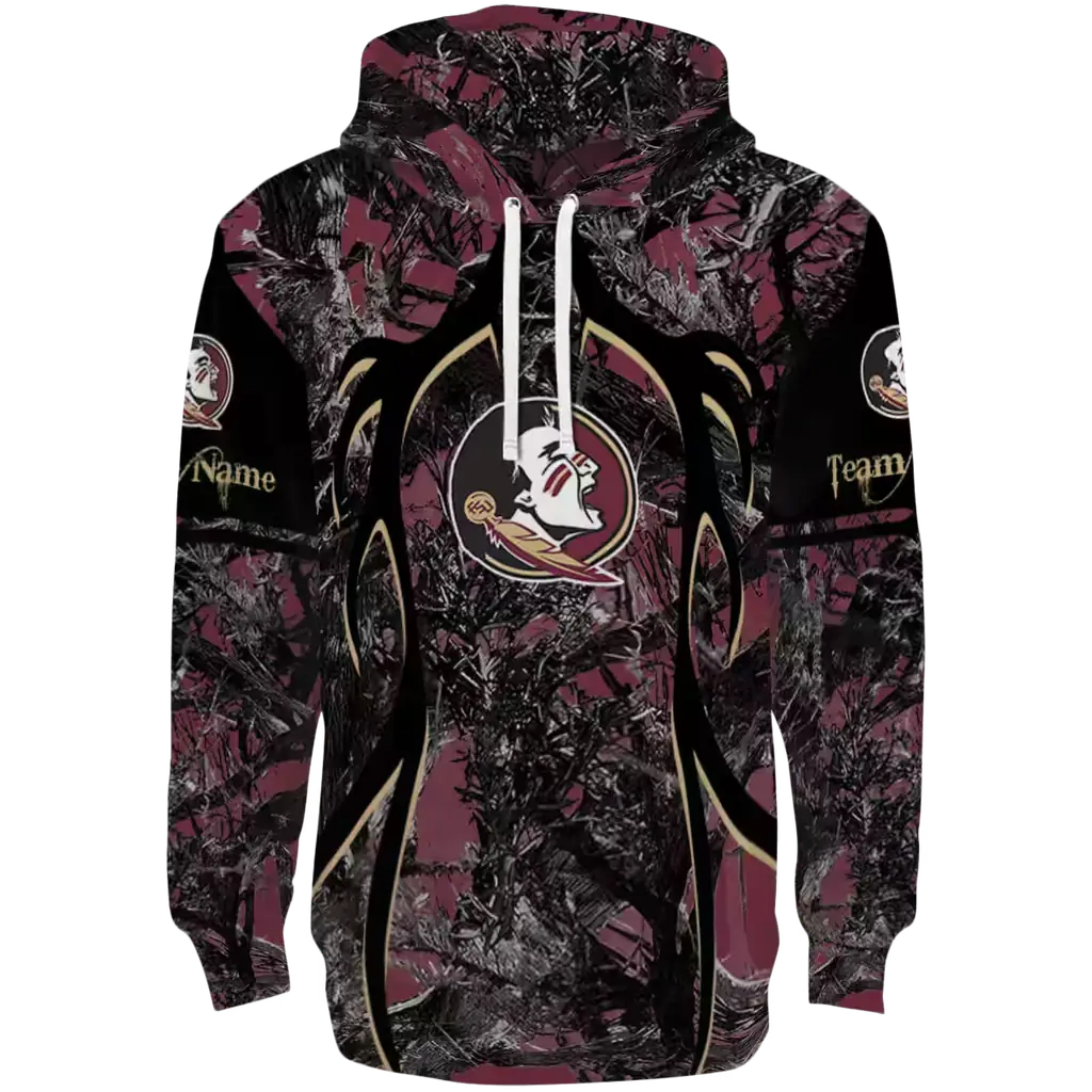 customized florida state seminoles hunting theme garnet black hoodie best selling customized florida state seminoles hunting theme garnet black hoodie best selling