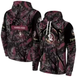customized florida state seminoles hunting theme garnet black hoodie best selling