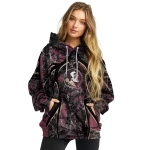 customized florida state seminoles hunting theme garnet black hoodie best selling