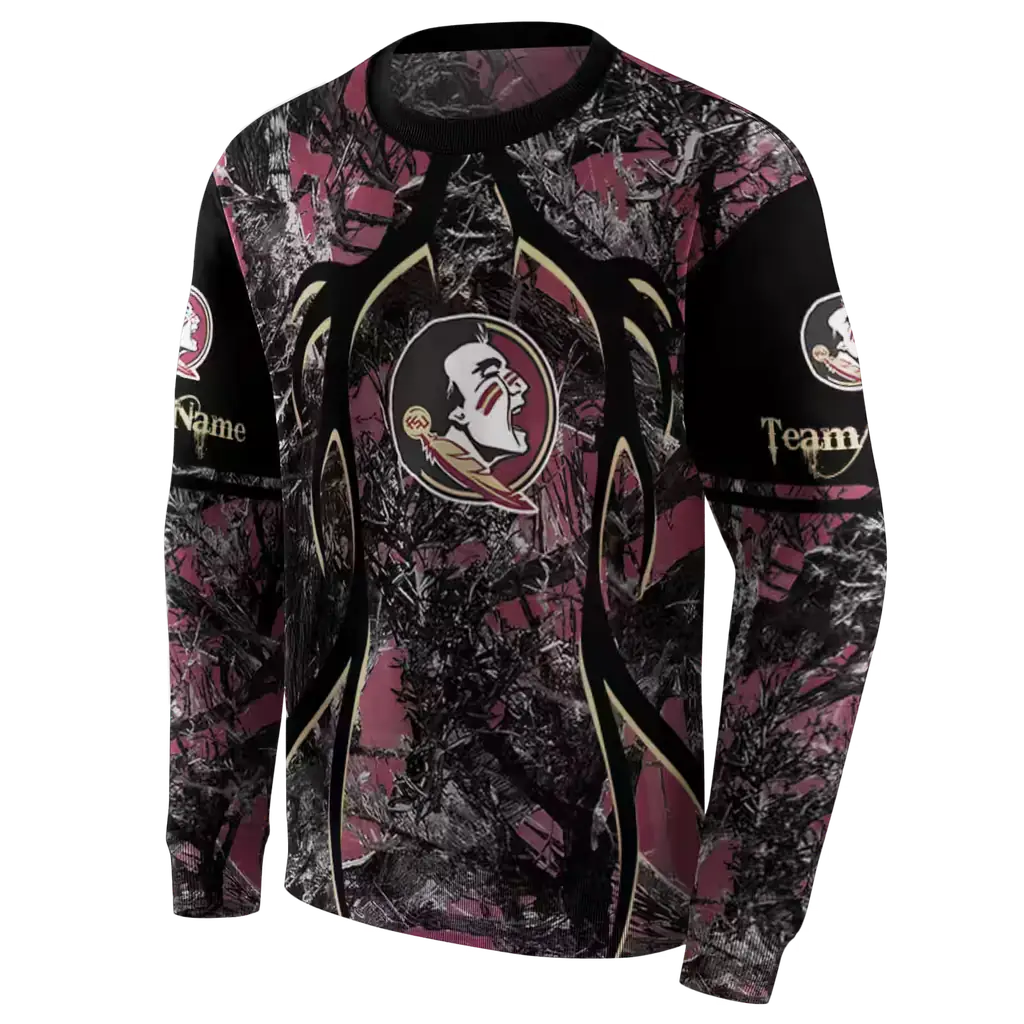 customized florida state seminoles hunting theme garnet black hoodie new arrival customized florida state seminoles hunting theme garnet black hoodie new arrival