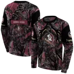 customized florida state seminoles hunting theme garnet black hoodie best selling