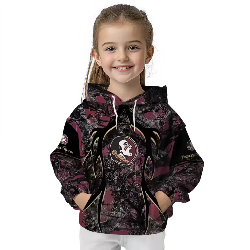 customized florida state seminoles hunting theme garnet black hoodie top rated customized florida state seminoles hunting theme garnet black hoodie top rated