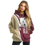 customized florida state seminoles peeking snoopy garnet hoodie best selling