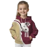 customized florida state seminoles peeking snoopy garnet hoodie best selling