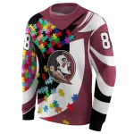 customized florida state seminoles puzzle pieces garnet hoodie best selling