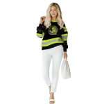 customized florida state seminoles safety motif black neon green hoodie best selling