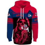 customized fresno state bulldogs grim reaper red black hoodie best selling