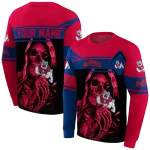 customized fresno state bulldogs grim reaper red black hoodie best selling