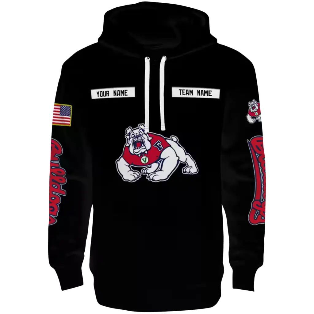 customized fresno state bulldogs punisher skull black hoodie best selling customized fresno state bulldogs punisher skull black hoodie best selling