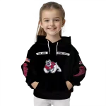 customized fresno state bulldogs punisher skull black hoodie best selling