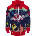 customized fresno state bulldogs spongebob patrick star red navy hoodie best selling
