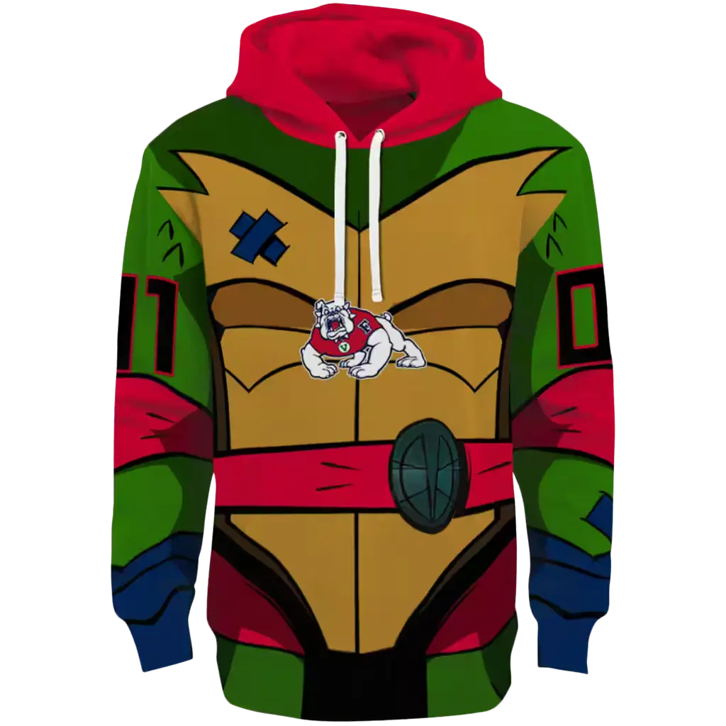 customized fresno state bulldogs superhero armor red green hoodie best selling customized fresno state bulldogs superhero armor red green hoodie best selling