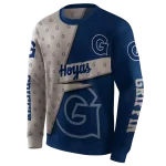 customized georgetown hoyas abstract shape blue hoodie best selling