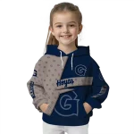 customized georgetown hoyas abstract shape blue hoodie best selling