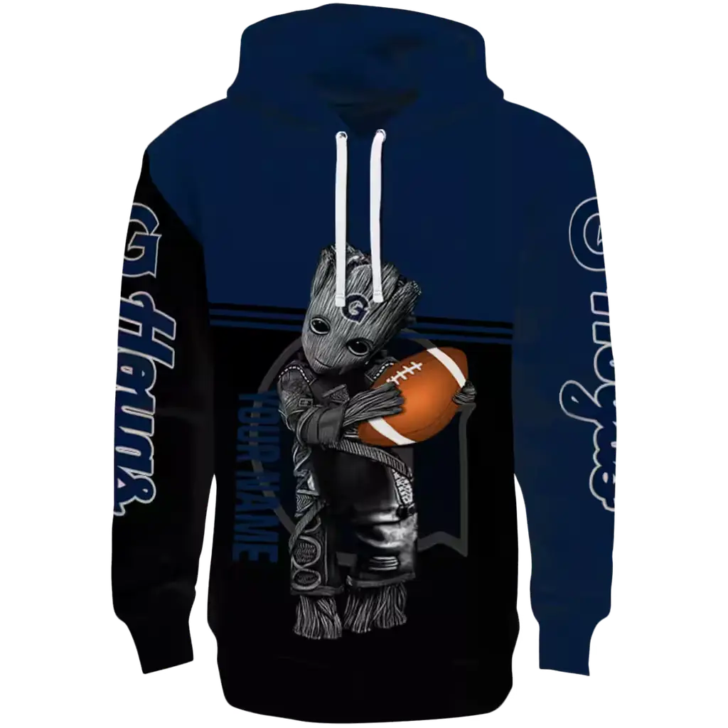 customized georgetown hoyas baby groot blue black hoodie best selling customized georgetown hoyas baby groot blue black hoodie best selling