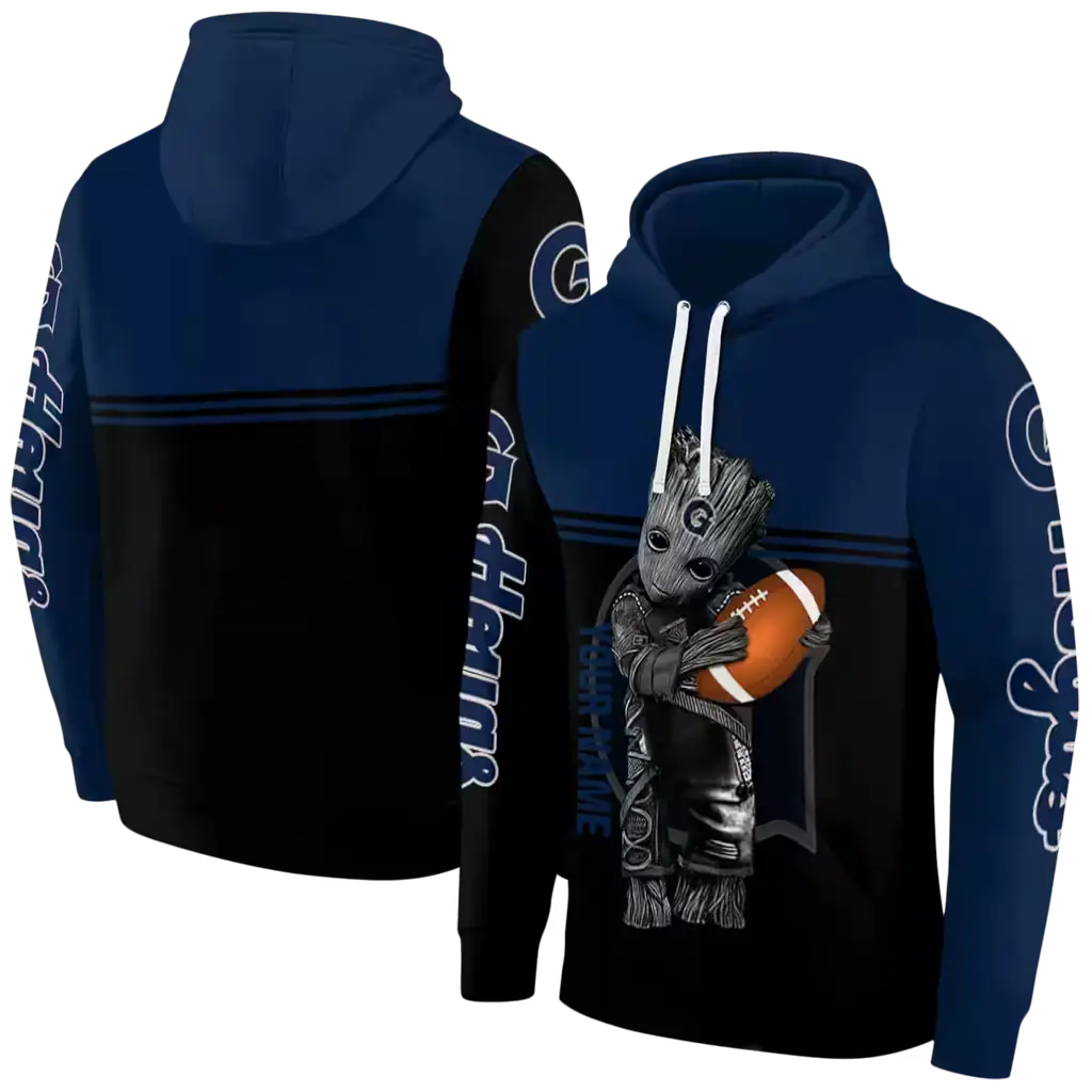 customized georgetown hoyas baby groot blue black hoodie fashion forward customized georgetown hoyas baby groot blue black hoodie fashion forward
