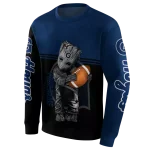 customized georgetown hoyas baby groot blue black hoodie best selling