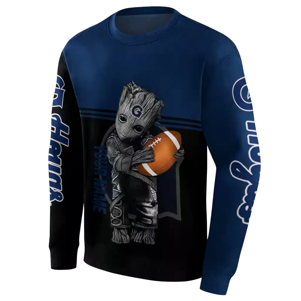 customized georgetown hoyas baby groot blue black hoodie new arrival customized georgetown hoyas baby groot blue black hoodie new arrival
