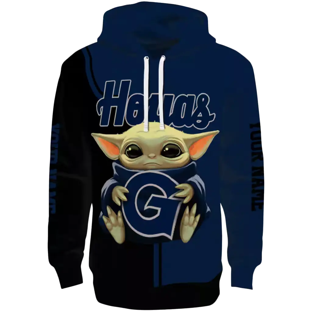 customized georgetown hoyas baby yoda blue black hoodie best selling customized georgetown hoyas baby yoda blue black hoodie best selling