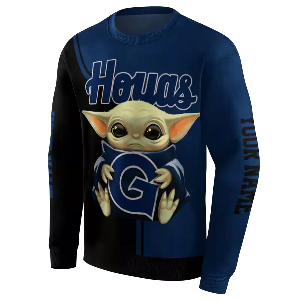 customized georgetown hoyas baby yoda blue black hoodie new arrival customized georgetown hoyas baby yoda blue black hoodie new arrival