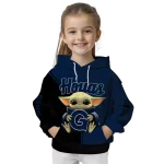 customized georgetown hoyas baby yoda blue black hoodie best selling