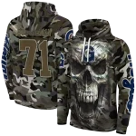 customized georgetown hoyas camo skull hoodie best selling