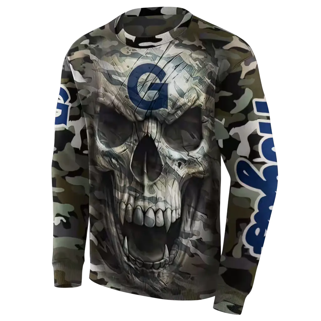 customized georgetown hoyas camo skull hoodie new arrival customized georgetown hoyas camo skull hoodie new arrival