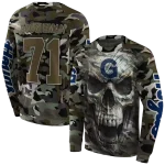 customized georgetown hoyas camo skull hoodie best selling