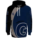 customized georgetown hoyas minimalist design blue black hoodie best selling