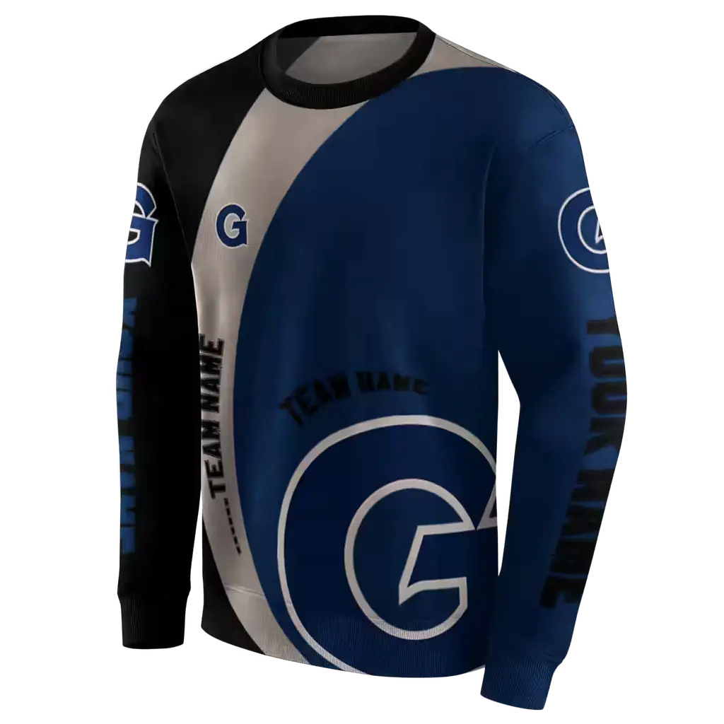 customized georgetown hoyas minimalist design blue black hoodie new arrival customized georgetown hoyas minimalist design blue black hoodie new arrival