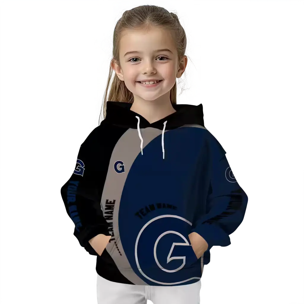 customized georgetown hoyas minimalist design blue black hoodie top rated customized georgetown hoyas minimalist design blue black hoodie top rated