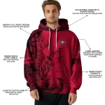 customized georgia bulldogs deer silhouette red hoodie best selling