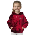 customized georgia bulldogs deer silhouette red hoodie best selling