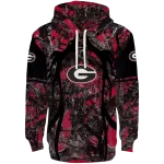 customized georgia bulldogs hunting theme red black hoodie best selling
