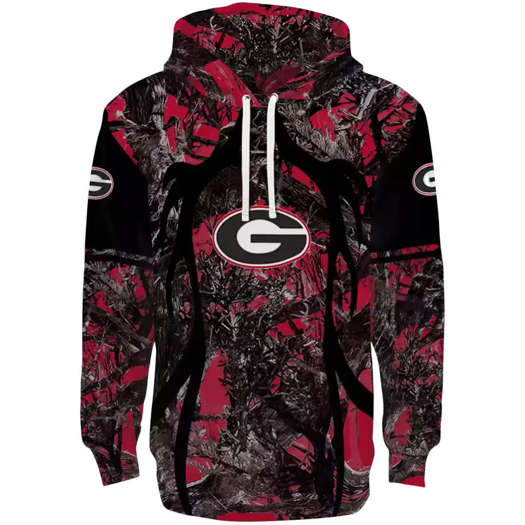 customized georgia bulldogs hunting theme red black hoodie best selling customized georgia bulldogs hunting theme red black hoodie best selling