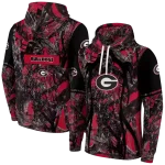 customized georgia bulldogs hunting theme red black hoodie best selling