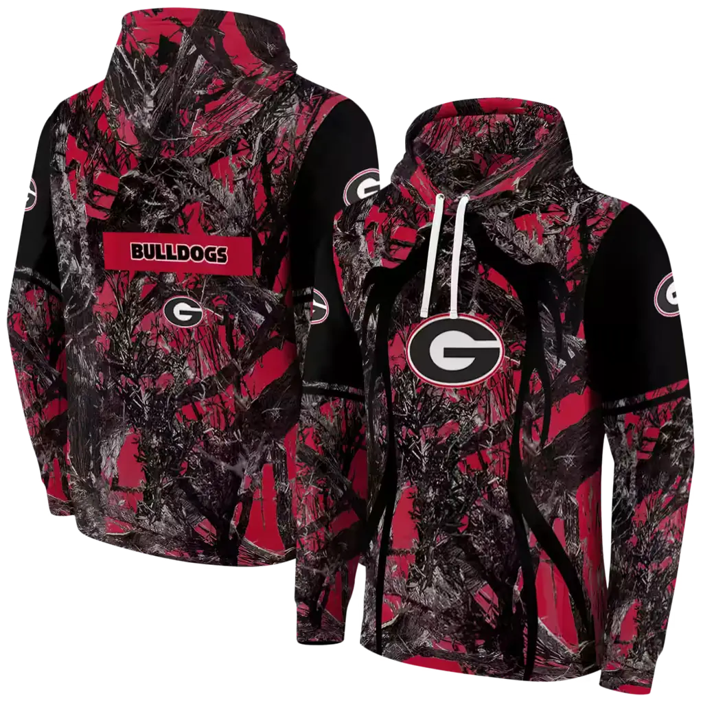 customized georgia bulldogs hunting theme red black hoodie fashion forward customized georgia bulldogs hunting theme red black hoodie fashion forward
