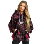 customized georgia bulldogs hunting theme red black hoodie best selling