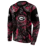 customized georgia bulldogs hunting theme red black hoodie best selling