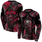 customized georgia bulldogs hunting theme red black hoodie best selling