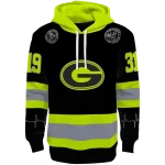 customized georgia bulldogs safety motif black neon green hoodie best selling
