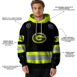 customized georgia bulldogs safety motif black neon green hoodie best selling